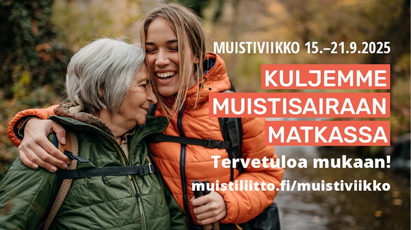 Muistiviikko 2025: Kuljemme muistisairaan matkassa.