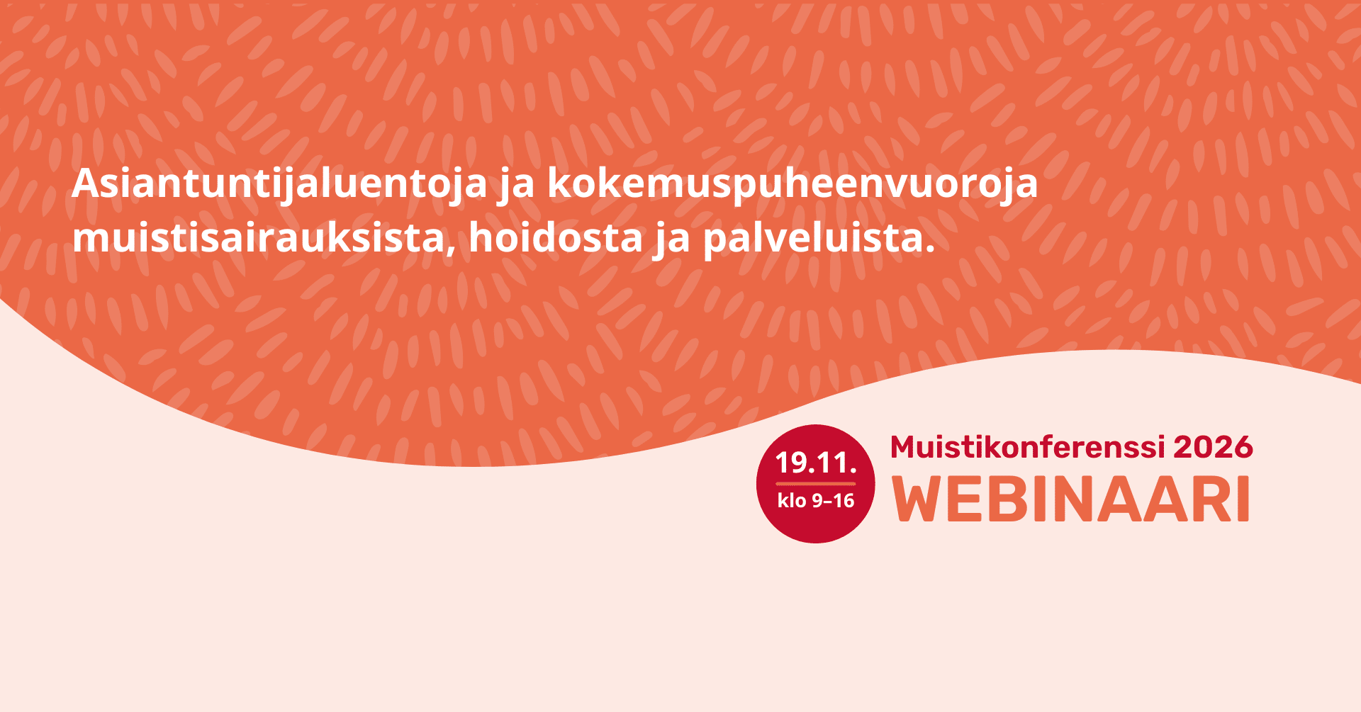 Muistikonferenssi 19.11.2026