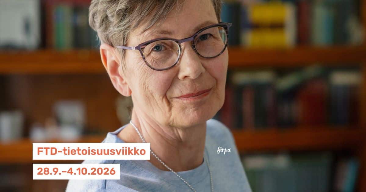 Sirpa Salonen, FTD-tietoisuusviikko 2026.