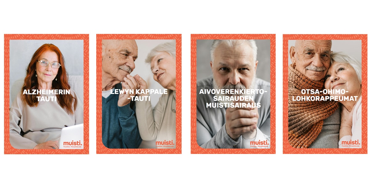 Sairausesitteet eri muistisairauksista.